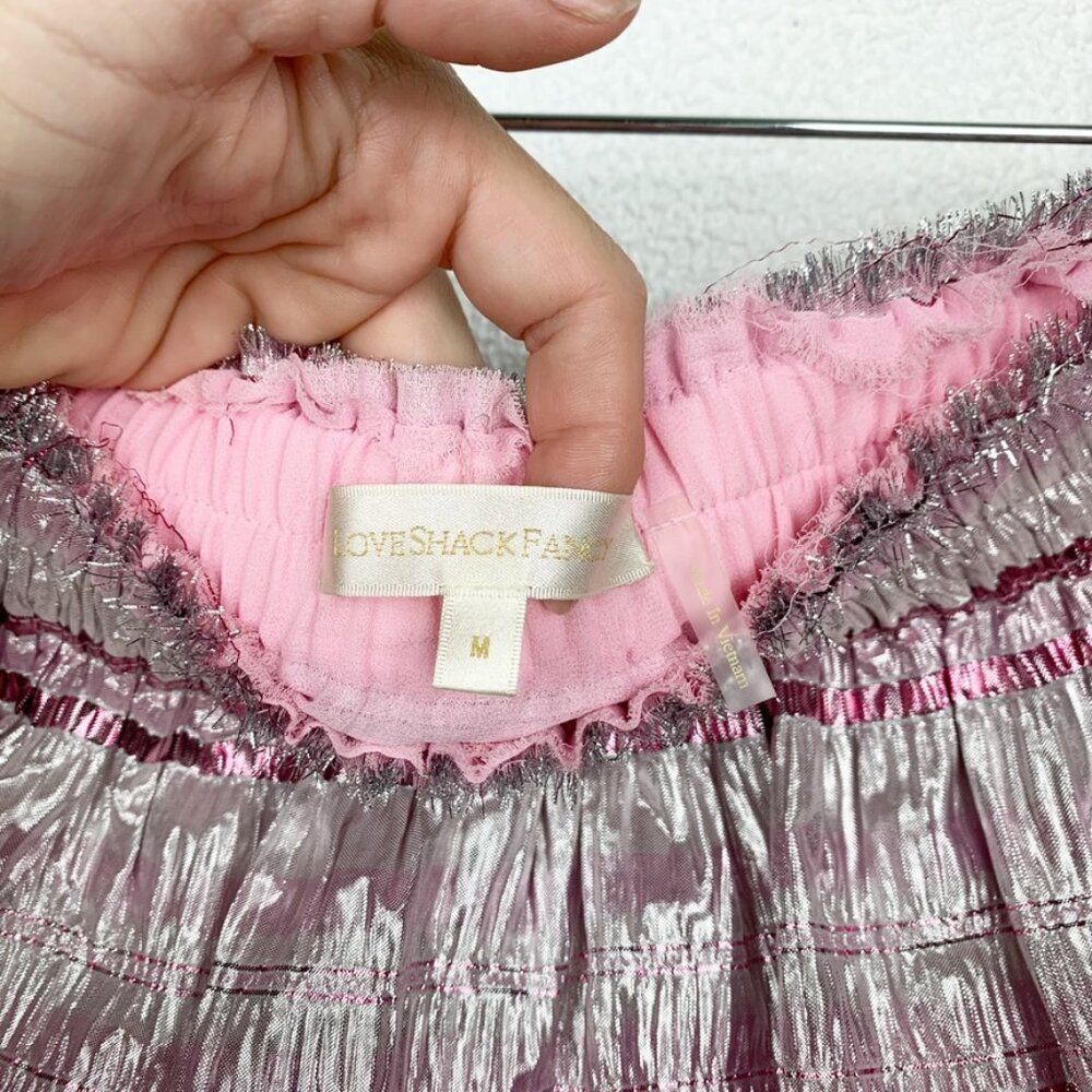 Loveshackfancy | Brynlee Metallic Tiered Mini Ski… - image 4